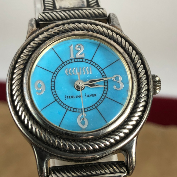 ECCLISSI Accessories - Vintage ECCLISSI Turquoise & 925 Silver Watch